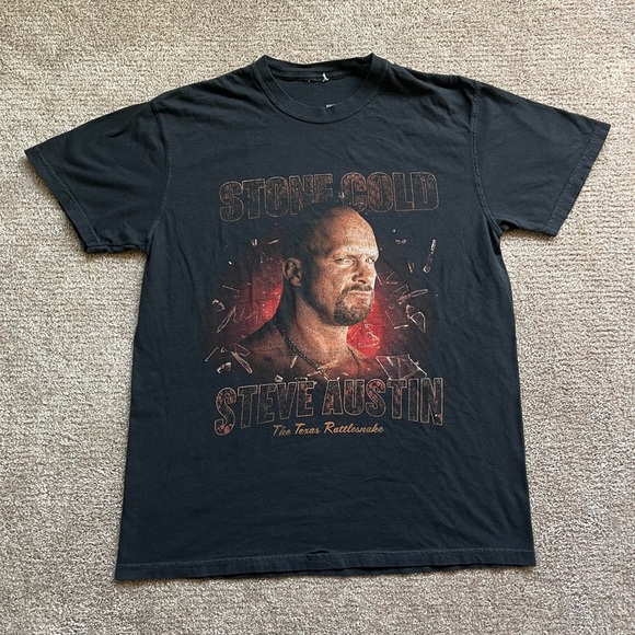 WWE Other - ‘2017 WWE Stone Cold Steve Austin Faded Black Tee